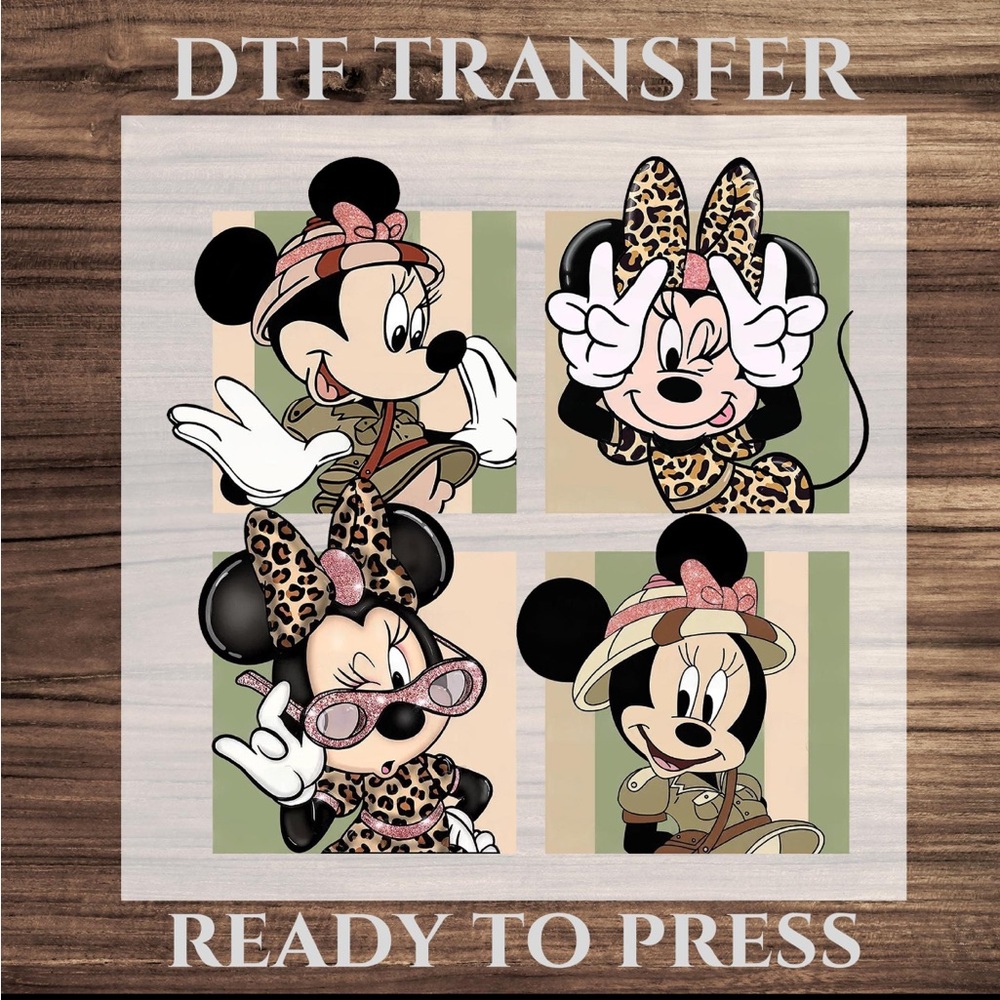 NEW Minnie DTF Iron on transfer